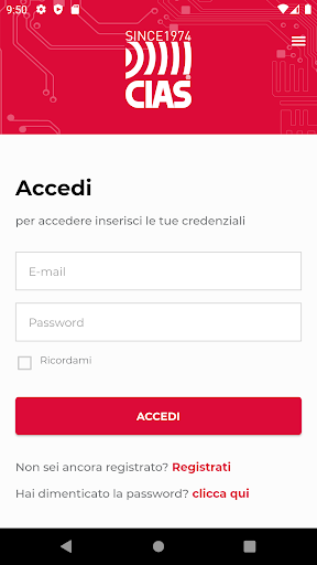 Android application CIAS screenshort