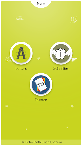 Android application Schrijven leer je zo! screenshort