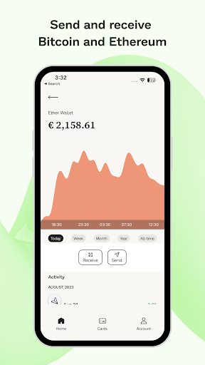 Bitwala Bitcoin & Ether Wallet Screen 2