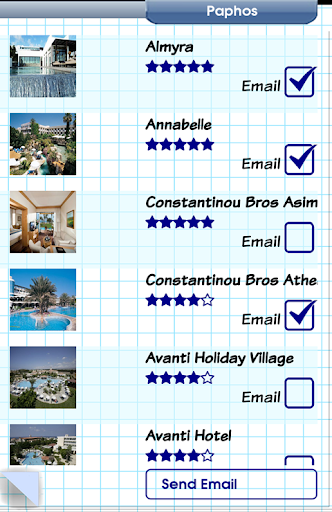 Android application e-Hotel screenshort