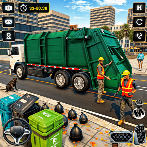 Garbage Trash Truck Simulator  Icon