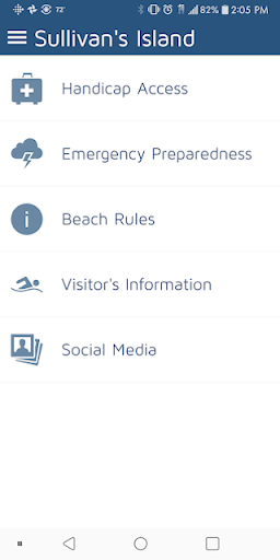 Android application Beach Reach screenshort