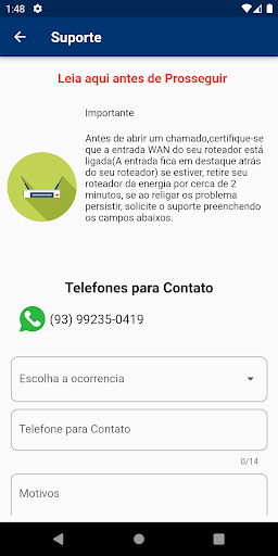 WEBNET TELECOM Screen 3