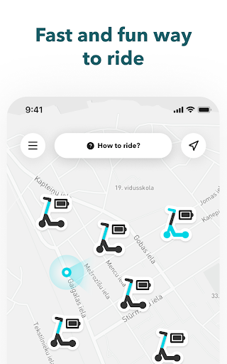 Android application Dunaroll - vehicle sharing screenshort