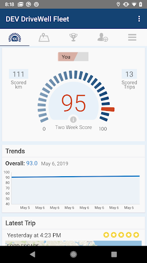 Android application DriveWell Fleet screenshort