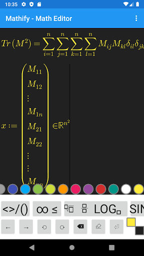 Mathify - Math Editor Screen 2