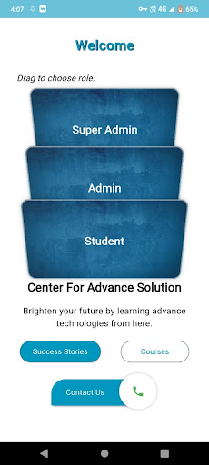 Android application CAS ELMS screenshort