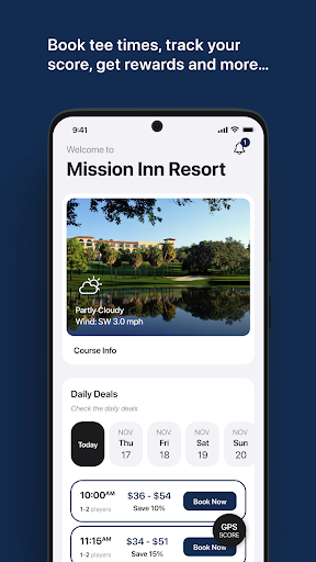 Android application Mission Inn Resort screenshort