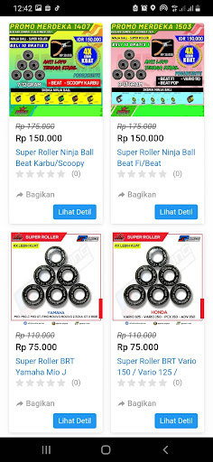 GP Racing Store Screen 2