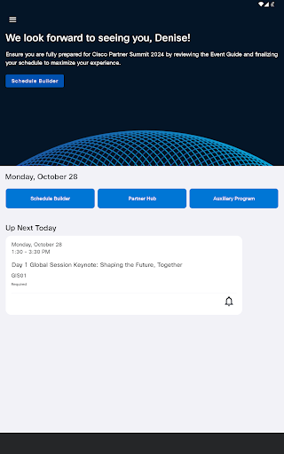 Screenshot of Cisco Partner Summit