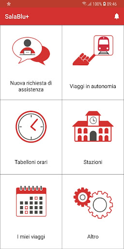 Android application SalaBlu+ screenshort