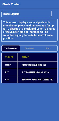 AI Stock Trader Screen 2