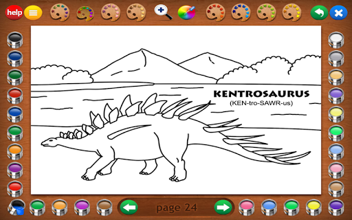 Coloring Book 2 Dinosaurs
