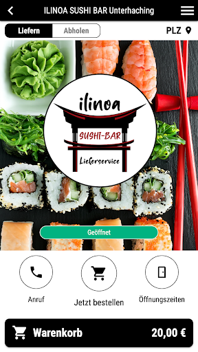 Android application ILINOA SUSHI BAR Unterhaching screenshort