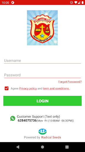 Android application Mount Carmel School Garhshanka screenshort