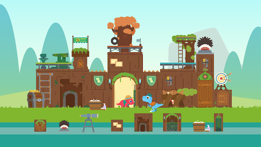 Dino in City 3D: Grátis ilha jogos para crianças jogo salto arma