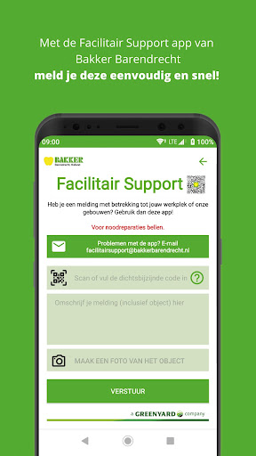 Facilitair Support Screen 2