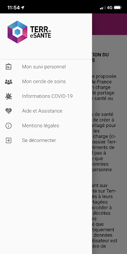 Android application Terr-eSanté eCovid screenshort