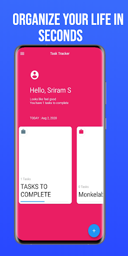 Android application Task Tracker screenshort