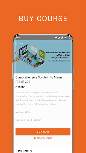 Android application OnlyIAS - Comprehensive Soluti screenshort