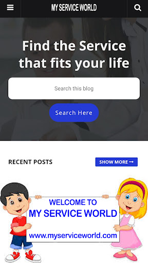 Android application MY SERVICE WORLD screenshort
