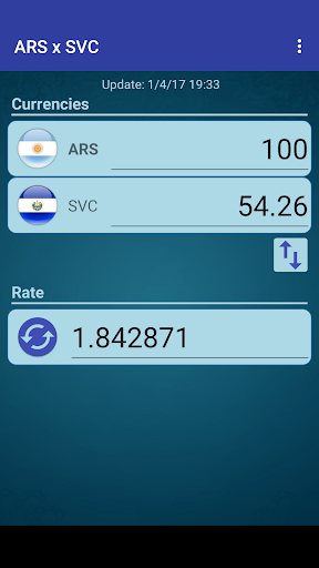 Android application Arg. Peso x Salvadoran Colon screenshort