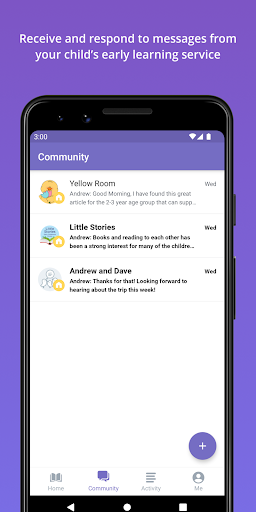 Screenshot of Storypark for Families