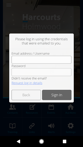 Android application Harcourts Holmwood screenshort