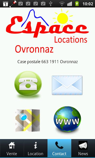 Espace Locations Screen 2