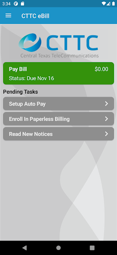 CTTC eBill Screen 2