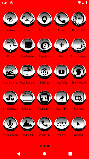 White Icon Pack Style 3 Screenshot