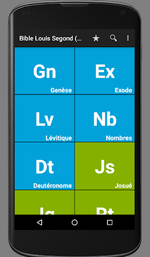 Android application French Louis Segond Bible screenshort