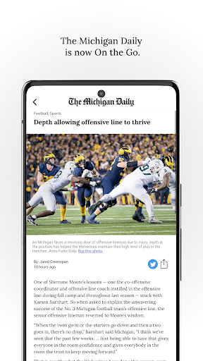 Android application The Michigan Daily screenshort