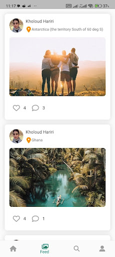 Android application Landa Trip screenshort