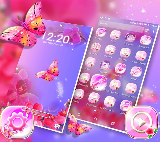 Flower Butterfly LauncherTheme Screen 3