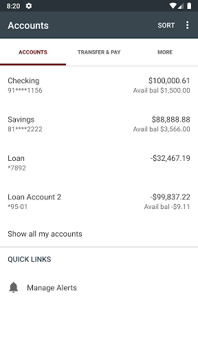 Monroe Savings Bank Mobile Screen 3
