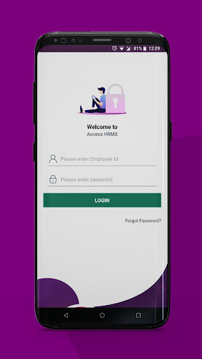 Android application Access HRMS screenshort