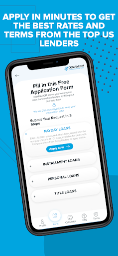 COMPACOM - Money Borrowing App Screen 2