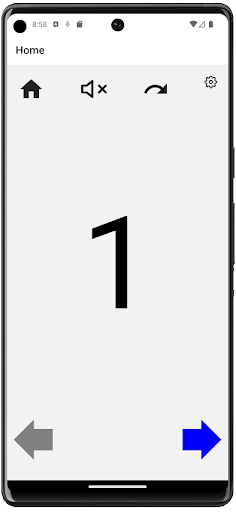 Android application Counting App screenshort