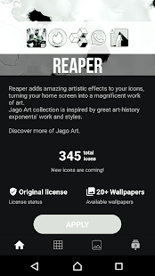Snímek obrazovky Reaper - Icon Pack