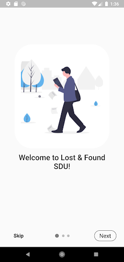 Android application Lost & Found SDU screenshort