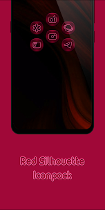 Red Silhouette Icon Pack