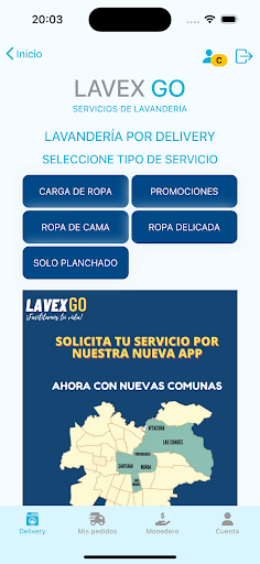 Lavex Go Screen 2