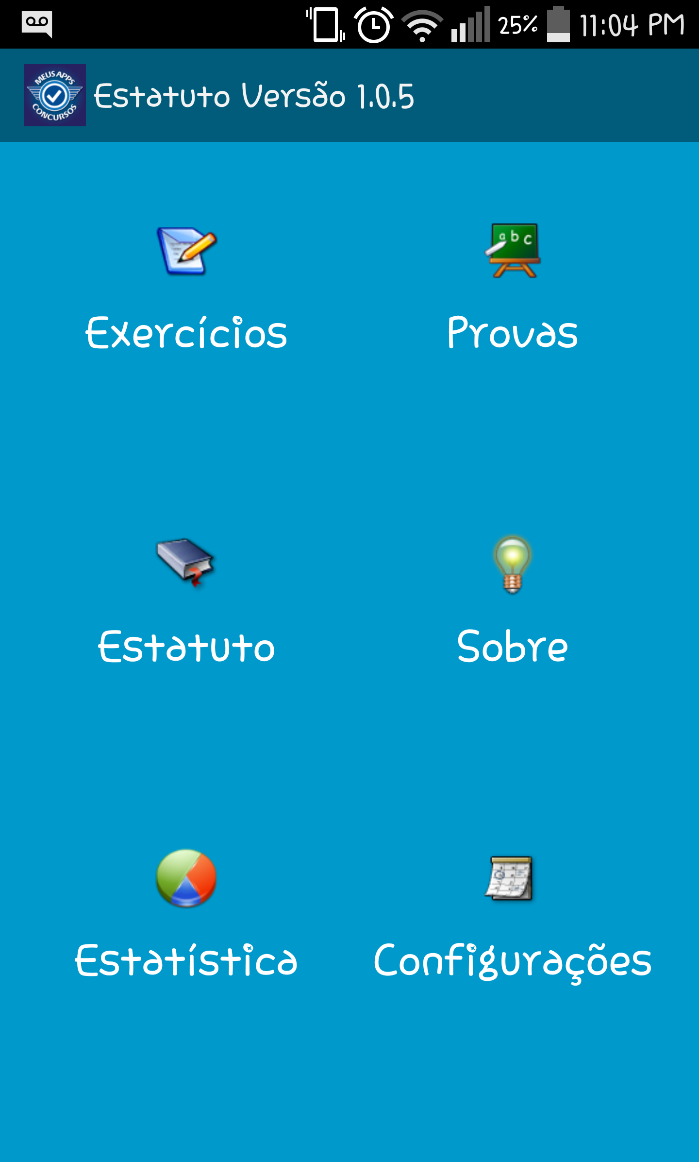 Android application Estatuto - Concurso EAOF screenshort