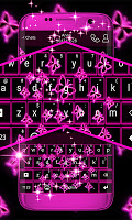 screenshot of Neon Butterflies Keyboard