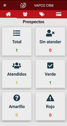 VAPCO CRM Screen 2