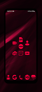 Red Fused Metal Icon Pack