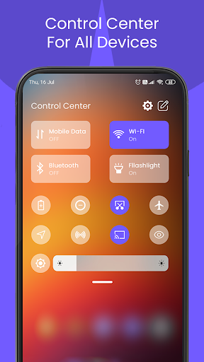 Android application Mi Control Center screenshort
