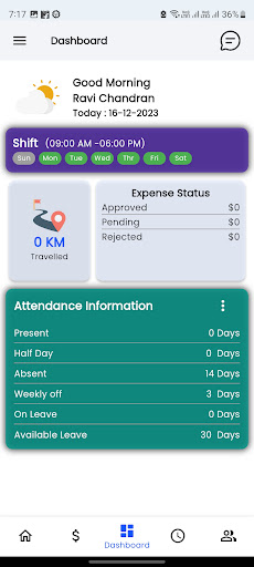 My Field Team - Employee Screen 3