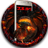 Fire dragon devil lock theme icon